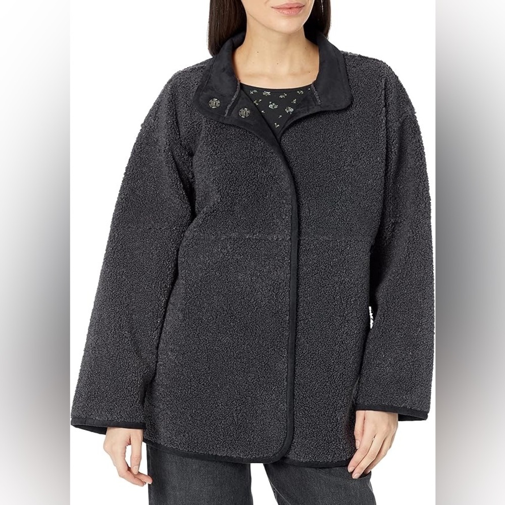 Velvet by Graham & Spencer Charcoal Sherpa Jacket